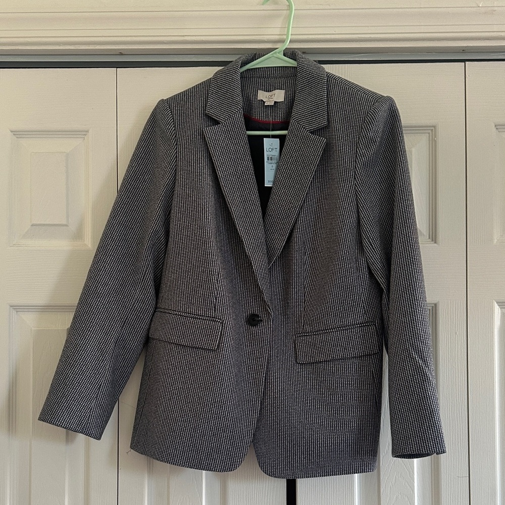 LOFT Classic Black and White Blazer